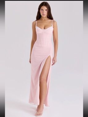 House of CB Lini Pastel Pink Maxi Dress